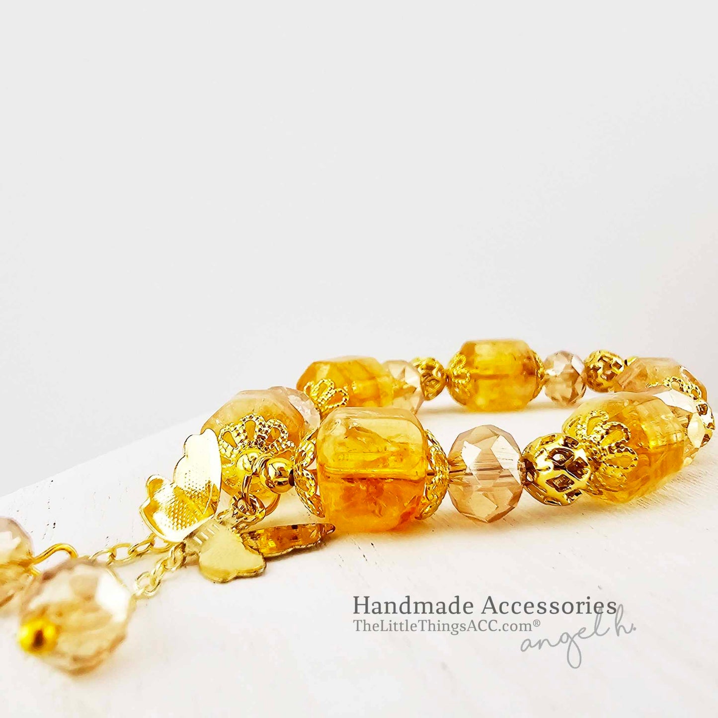 Royal Vibe Nature Yellow Azeztulite Bracelet