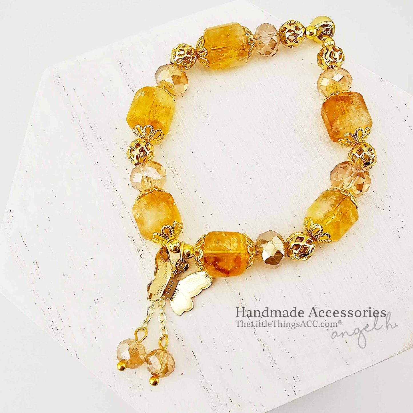 Royal Vibe Nature Yellow Azeztulite Bracelet