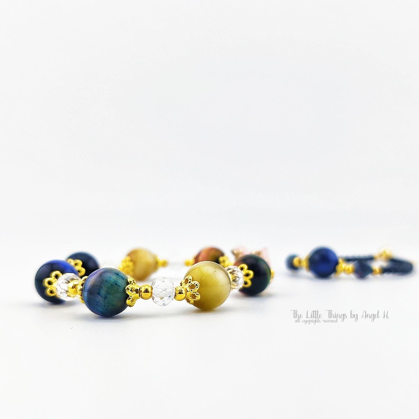 Nature Tiger's Eye Gems 2-pc Bracelets Set