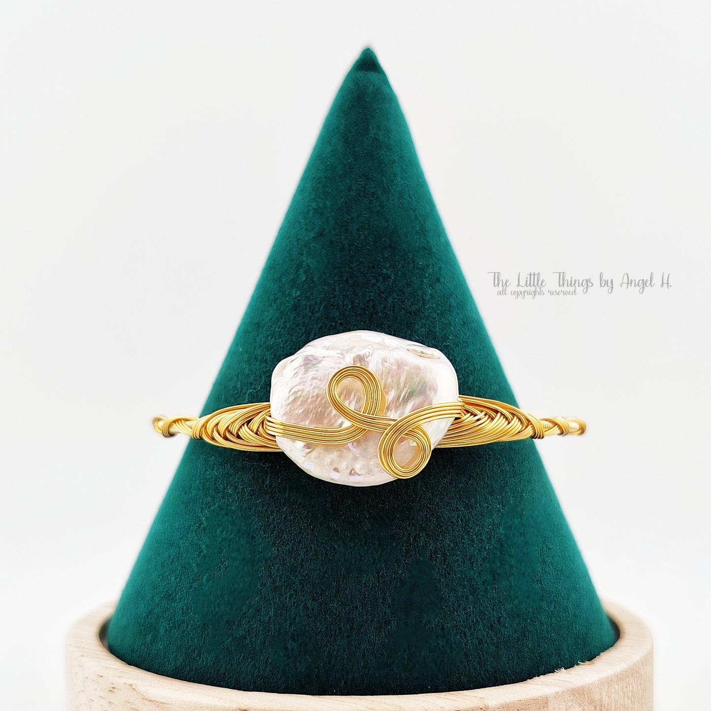 Enormous Nature Fresh Water Baroque Pearl Bangle