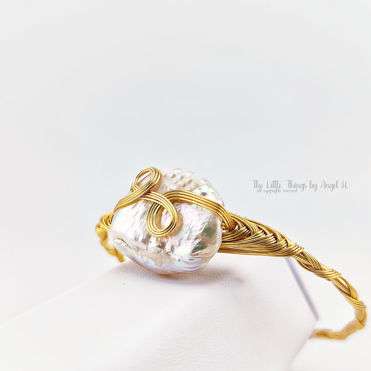 Enormous Nature Fresh Water Baroque Pearl Bangle
