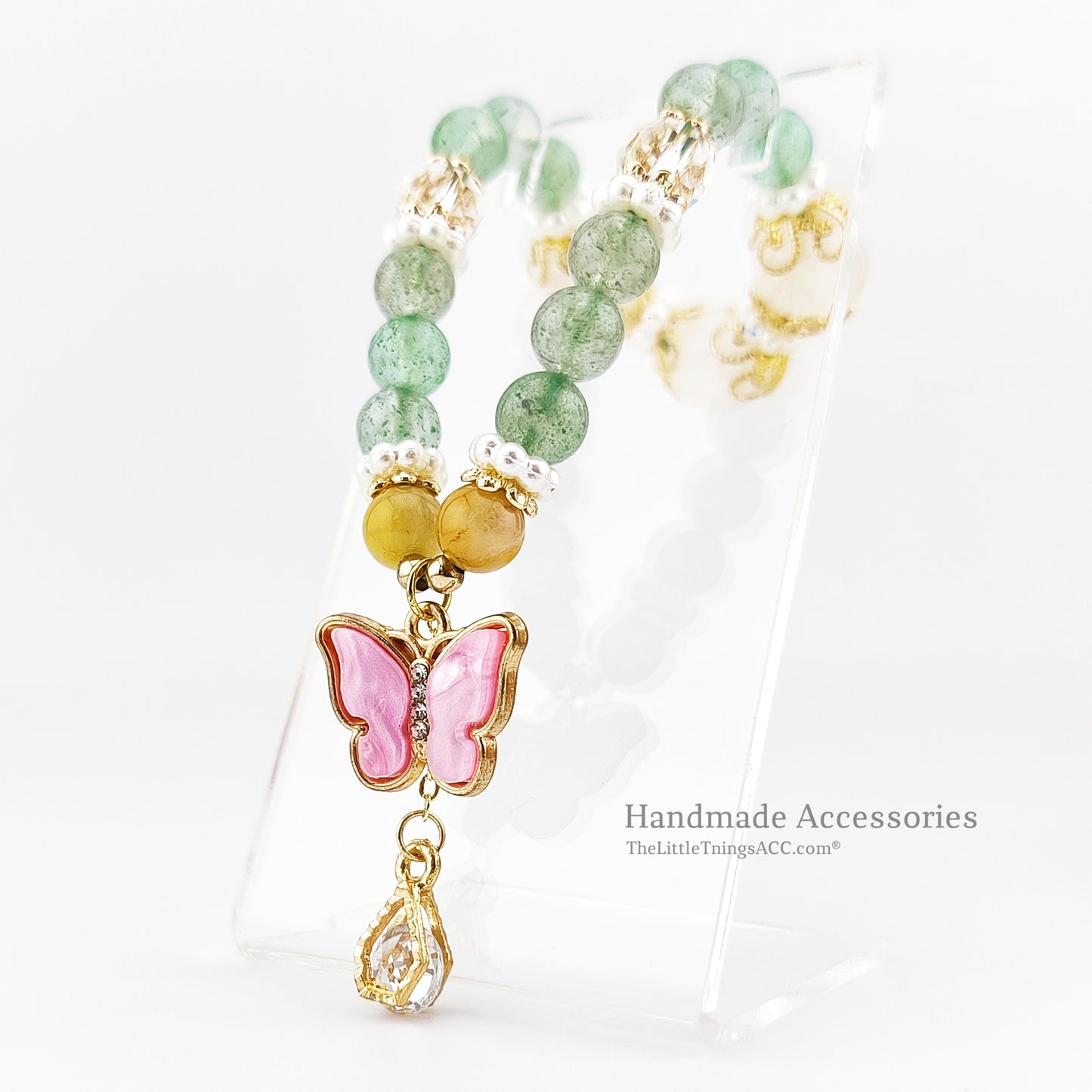 Royal Look Natural Gems and Jade Bracelet