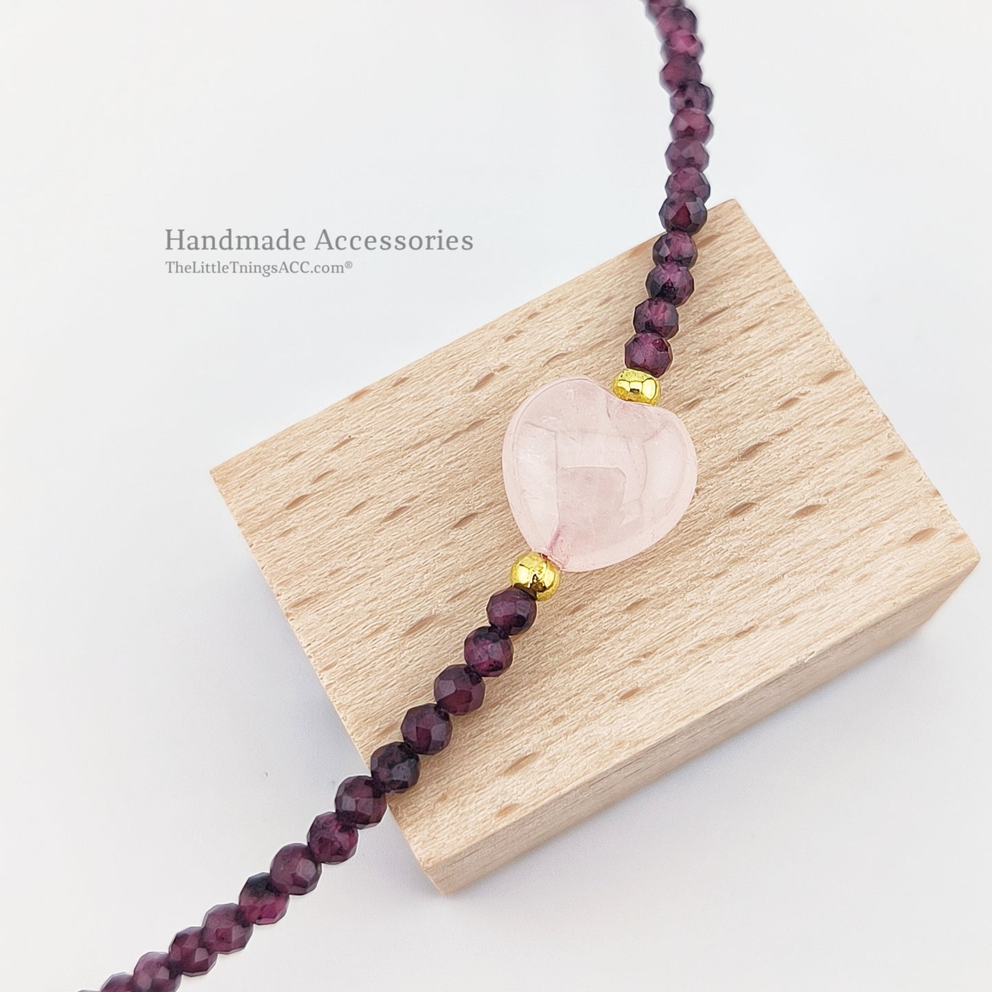 Facet Garnet, Rose and Strawberry Quartz Fine Jewelry Set